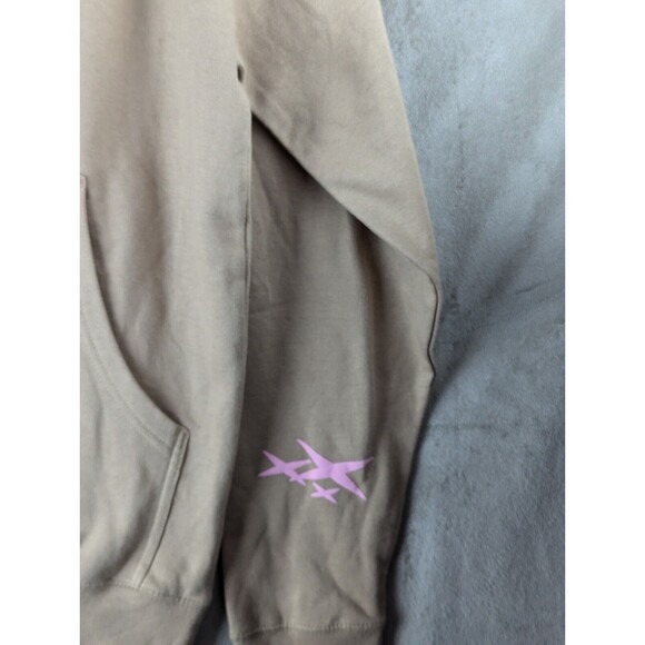 Anime Hooded Sweatshirt Independant Trading Company Brown/Pink Size S - Picture 5 of 11